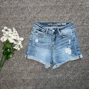 Vanilla Star Light Blue Denim Shorts